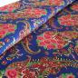 Preview: BLUE ROSE PAISLEY Postsowjetischer Stoff aus Zentralasien